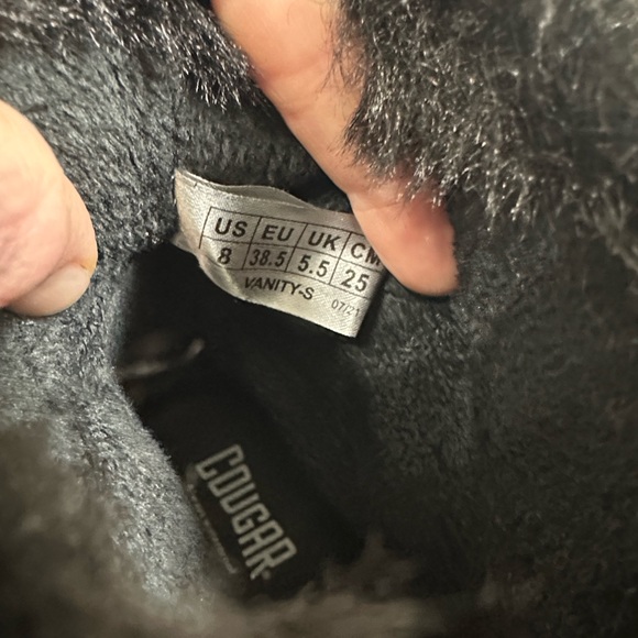 Cougar Black Fur-Trimmed Winter Boots - Picture 3 of 5